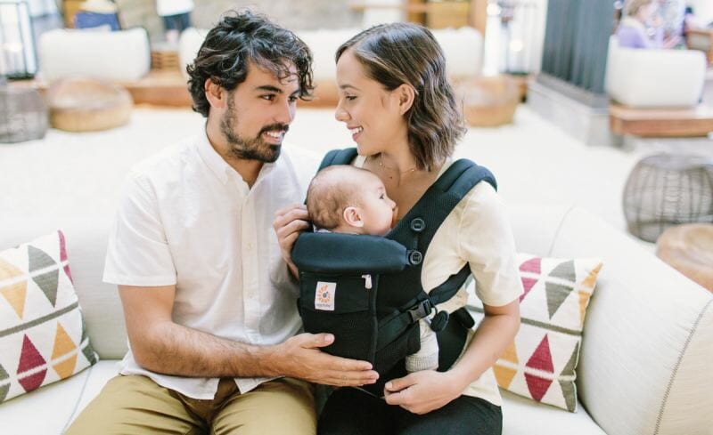 baby carrier sitting position