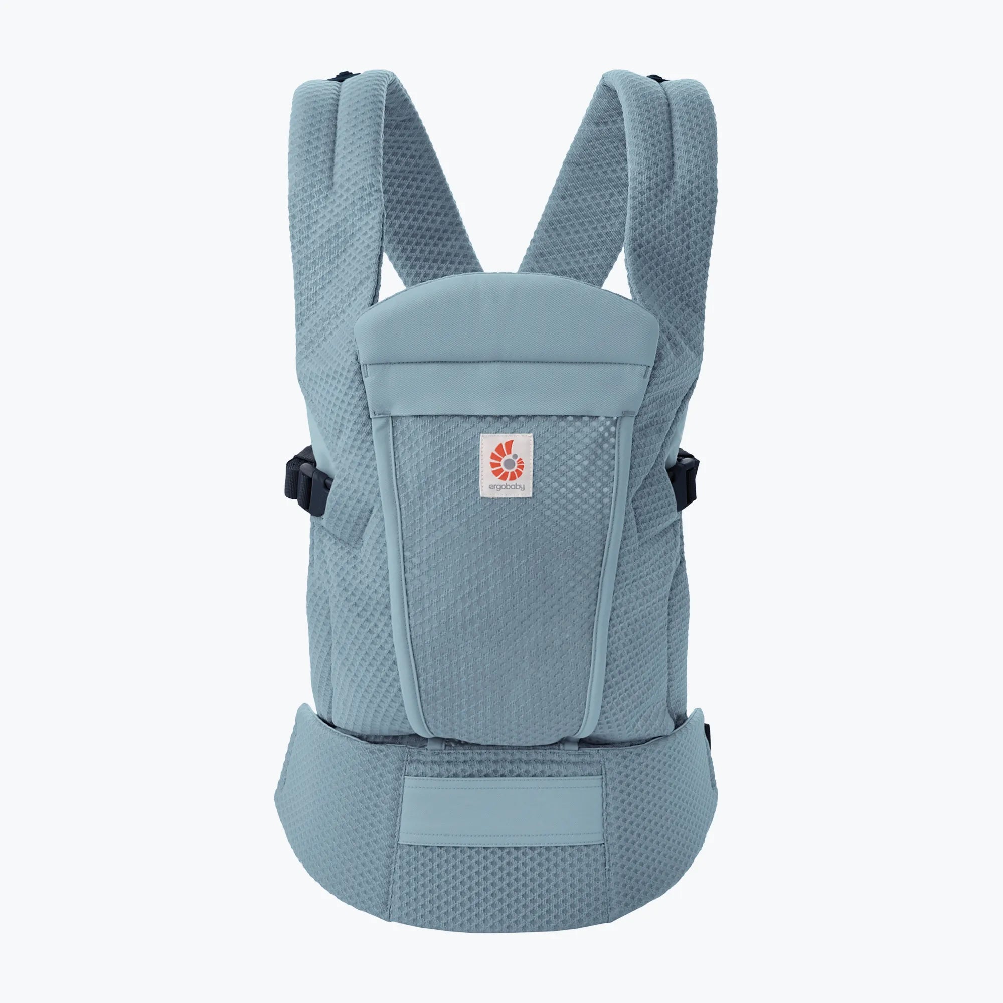 Light blue Omni Lite baby carrier with a visible brand logo on a white background | Ergobaby Spain