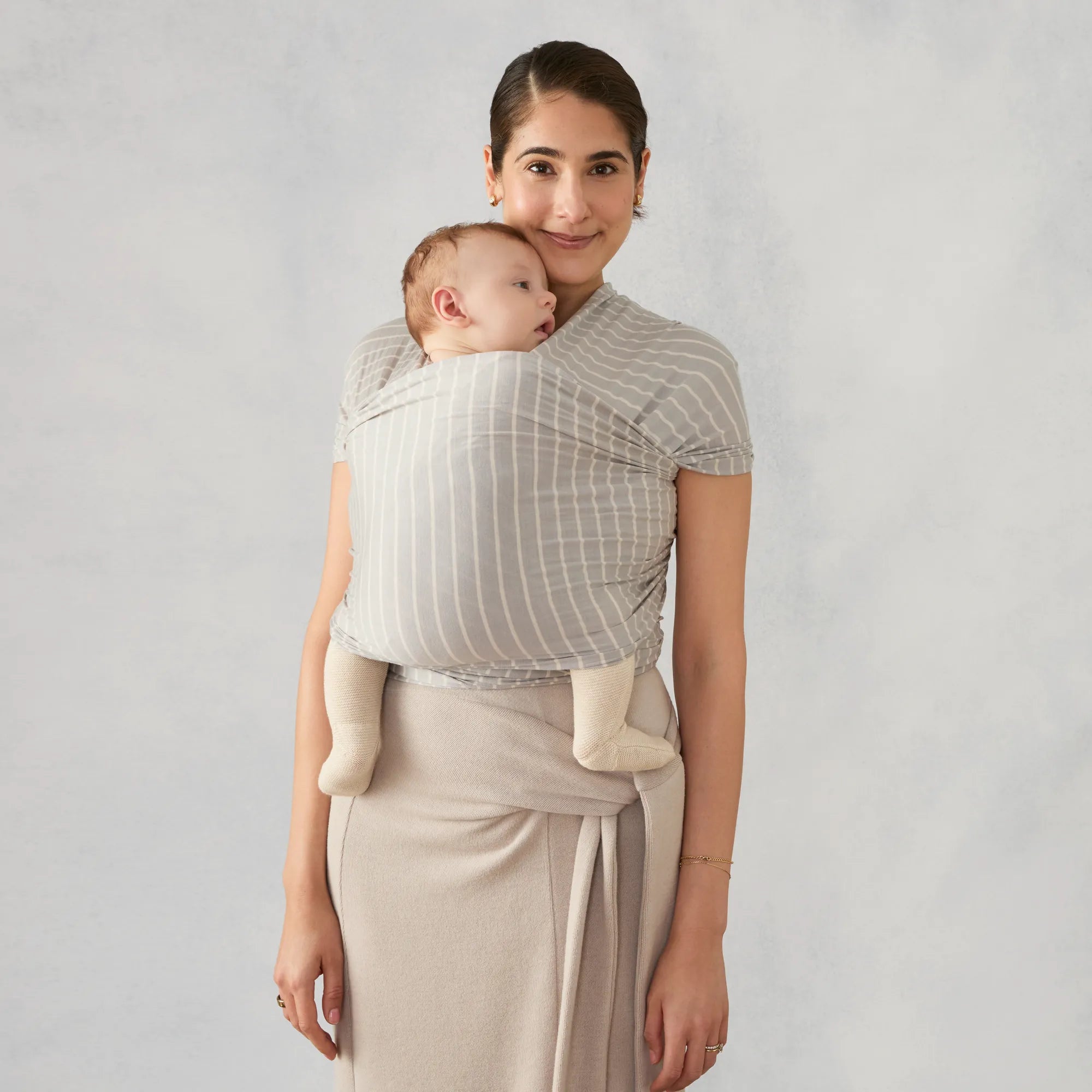 ergobaby cloth carrier Ergobaby Aura Wrap Sustainable Knit Baby Carrier