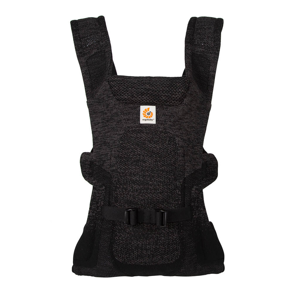 Ergobaby Aerloom Baby Carrier – FormaKnit Stretch: Charcoal/Black | Ergobaby United States