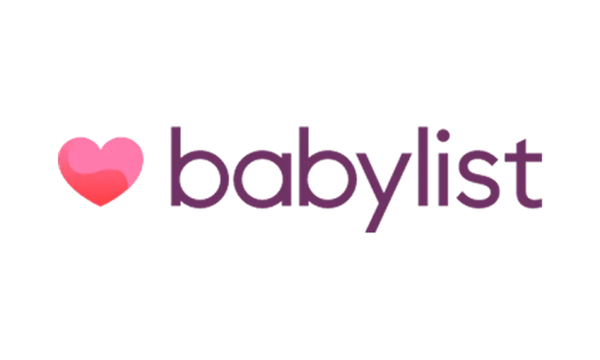 Babylist logo with a pink heart on a white background | Ergobaby United States