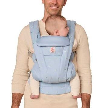 Omni Deluxe Babytrage Baumwolle, Serene Blue | Ergobaby Deutschland