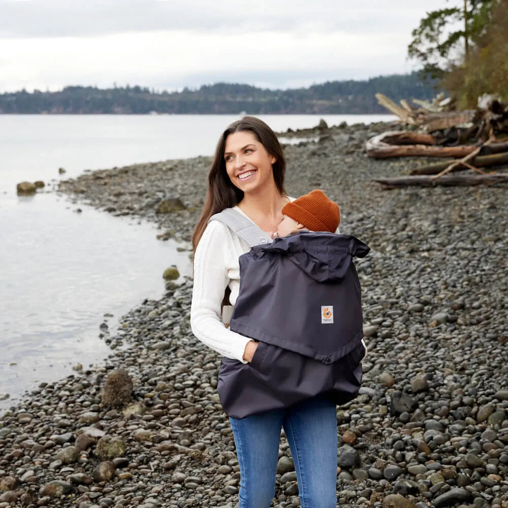 ergobaby carrier rain cover Ergobaby Rain and Wind Carrier Cover: Charcoal