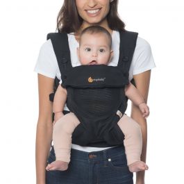 Ergobaby BC360GING 360 All Positions Baby Carrier Gingham Noir 12-45 Lbs 