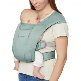 7-25 Pounds Soft Air Mesh Ergobaby Embrace Cozy Newborn Baby Wrap Carrier Washed Black 