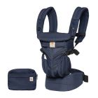 Omni 360 baby carrier: Cool Air Mesh - Midnight Blue & Detachable Pouch.