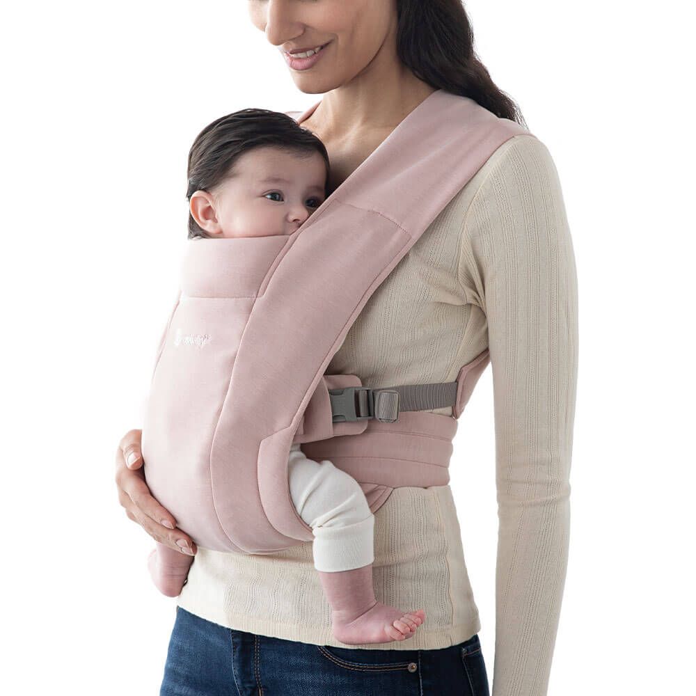 Ergobaby Embrace Newborn Carrier – Soft Knit: Blush Pink