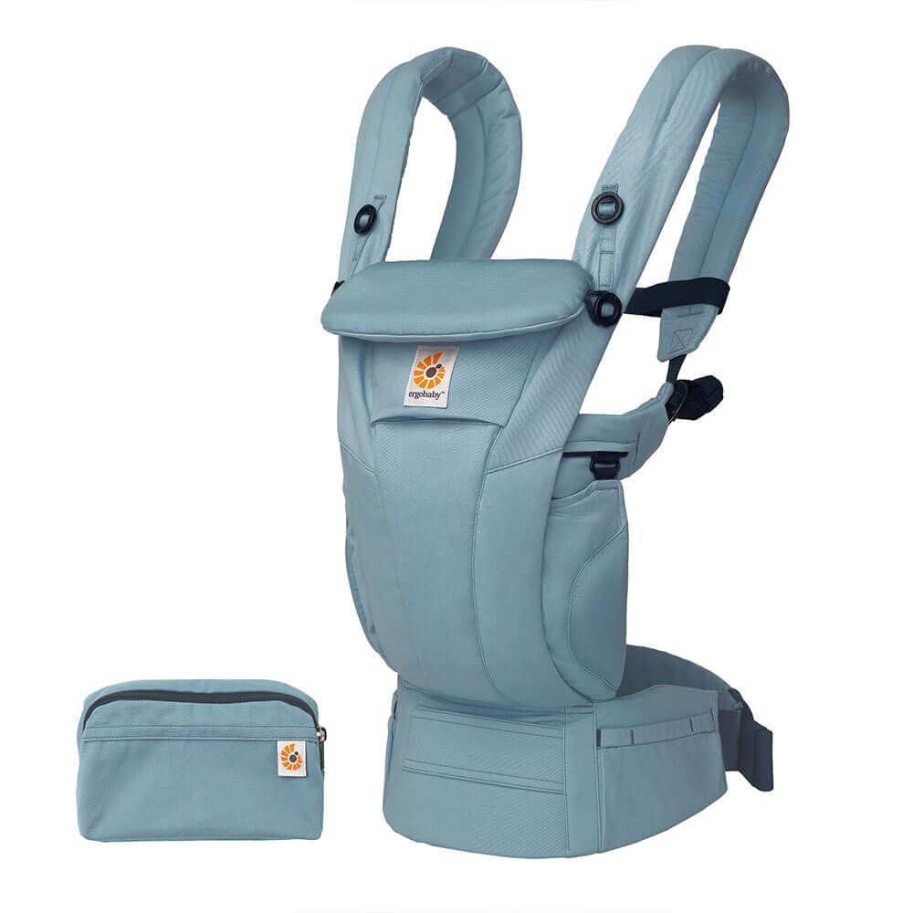 Ergobaby Omni Dream Baby Carrier – SoftTouch Cotton: Slate Blue