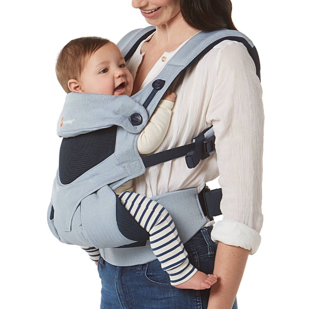 All-position baby carrier is comfortable and functional with four ergonomic ways to babywear. It's sure to be a great gift for a đa to be.