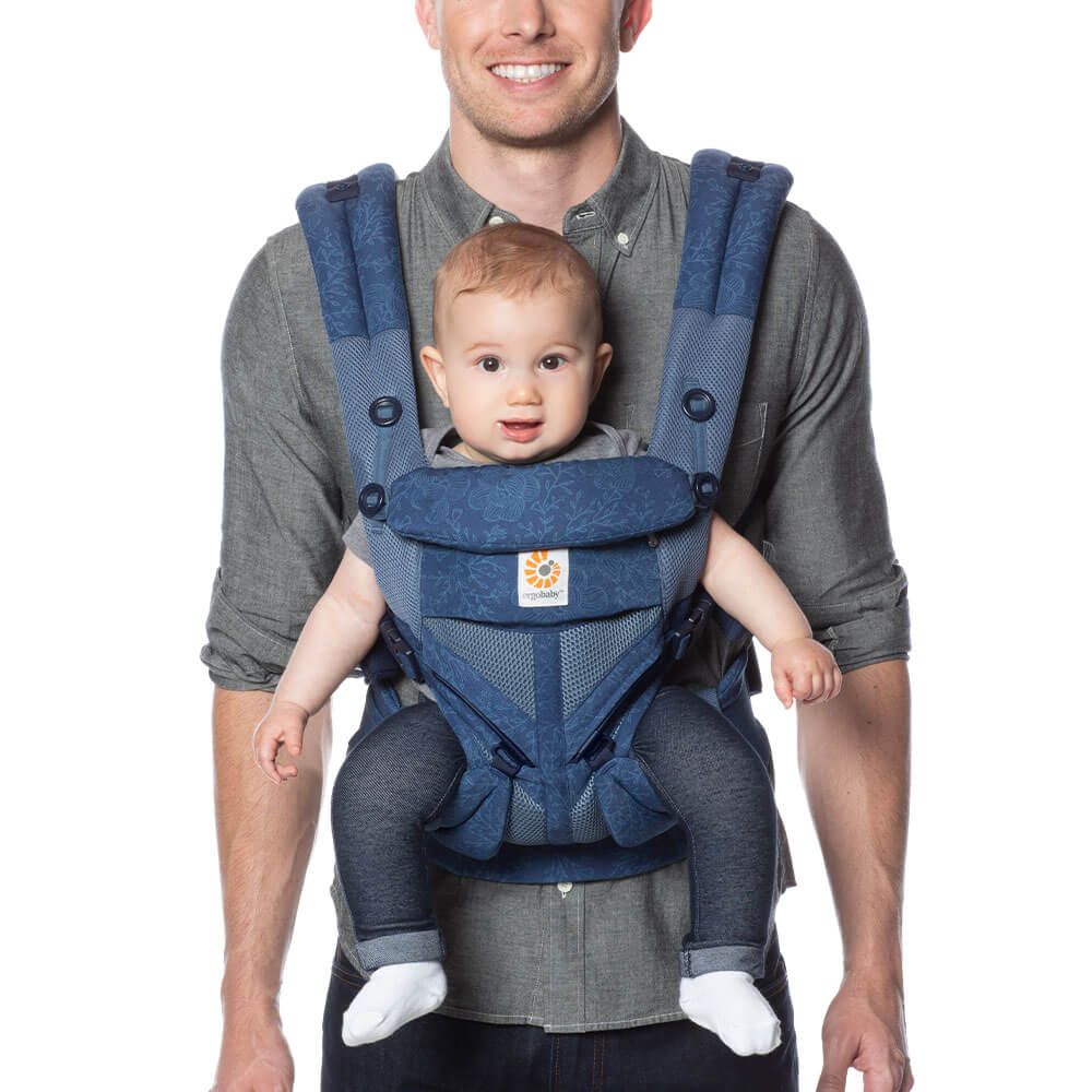 OMNI 360 Baby Carrier – Mesh: Blue Blooms