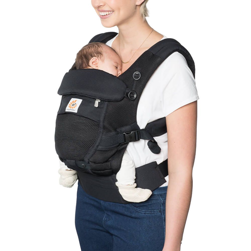 Mesh Baby Carrier Newborn To Toddler Black Ergobaby