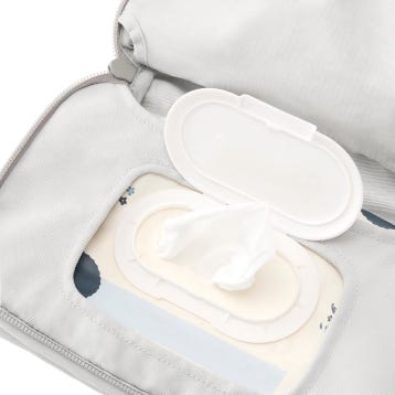 Easy-access pocket for wipes