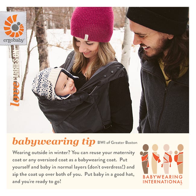 Babywearing Tips Winter Wearing