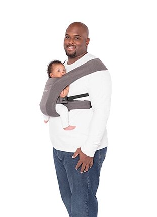  Ergobaby Embrace Cozy Newborn Baby Wrap Carrier (7-25 Pounds),  Ponte Knit, Heather Grey : Baby