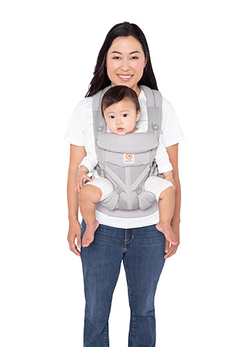 Pearl Grey Omni 360 Mesh Baby Front Carrier | Ergobaby