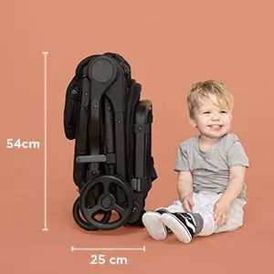 Metro stroller closed compact graphic